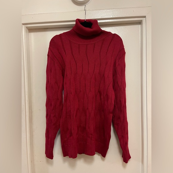 Red Turtleneck Sweater - Picture 2 of 2